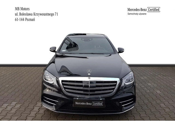 Mercedes-Benz Klasa S cena 299900 przebieg: 122200, rok produkcji 2019 z Piechowice małe 407